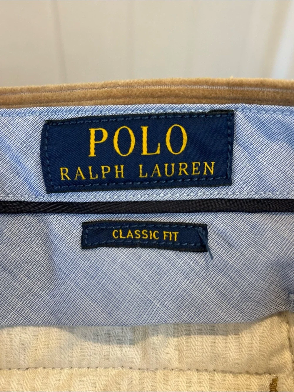 Polo Ralph Lauren Corduroy Pants Mens Size 36x32 Brown Straight Chino Flat Front